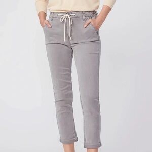 PAIGE Light Gray Drawstring Pants
